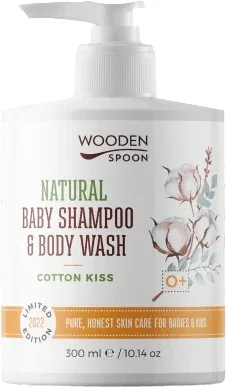 Lingură de lemn Gel de duș pentru copii și șampon pentru păr 2in1 Cotton Kiss 300 ml — preț și oferte