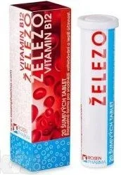 Rosen Pharma Fier + Vitamina B12 20 comprimate efervescente