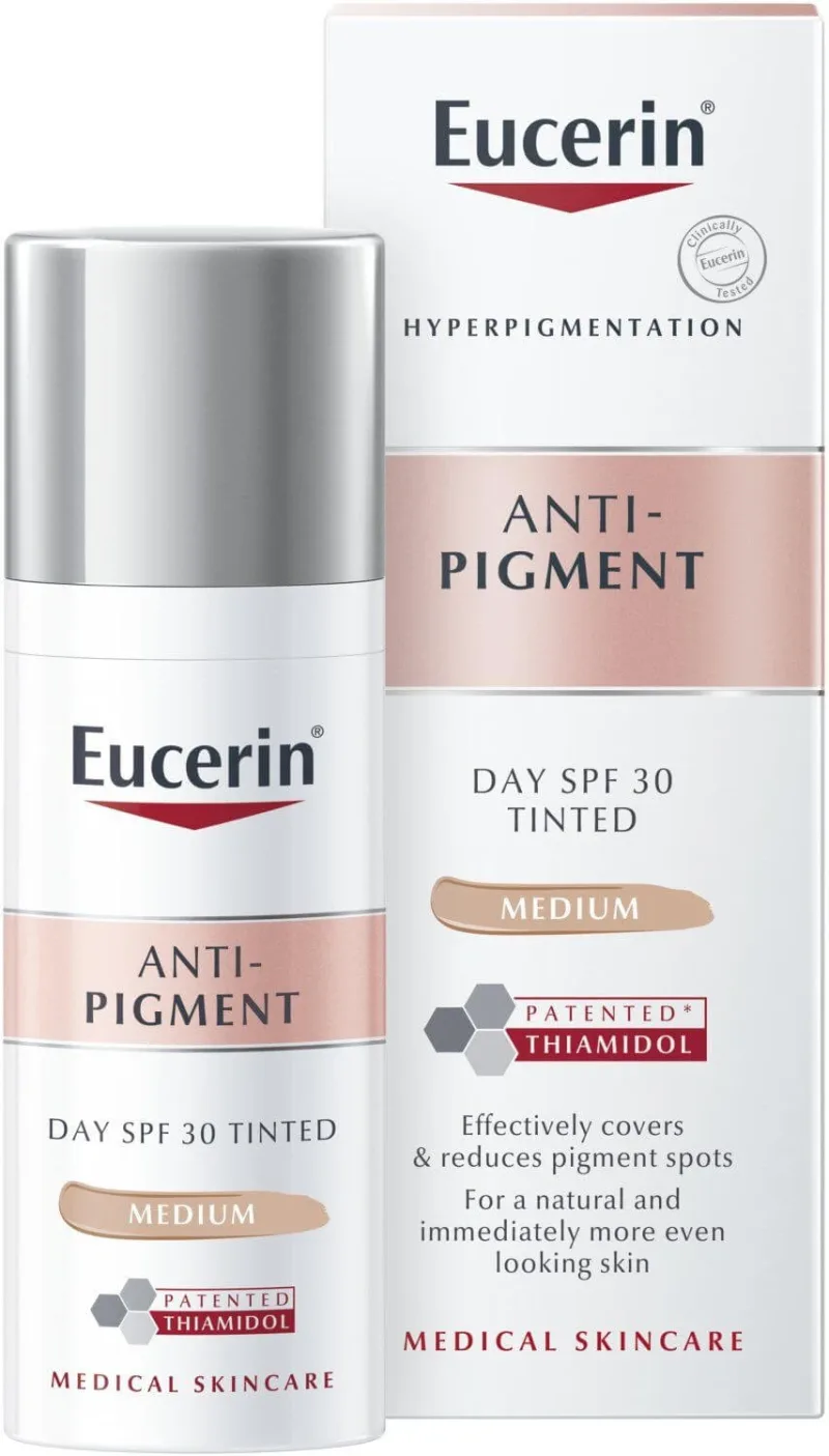 Eucerin Cremă de zi antipigment SPF 30 - colorată (închis la culoare mediu) 50 ml — preț și oferte