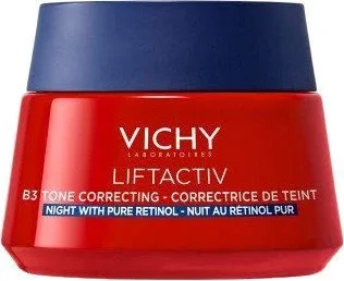 Vichy LIFTACTIV B3 Night Tinting Cream cu retinol pur pentru reînnoirea celulară a pielii hiperpigmentate 50 ml — preț și oferte