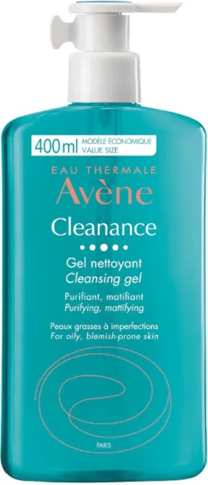 Avène Cleanance Gel de curățare pentru pielea sensibilă predispusă la acnee 400 ml