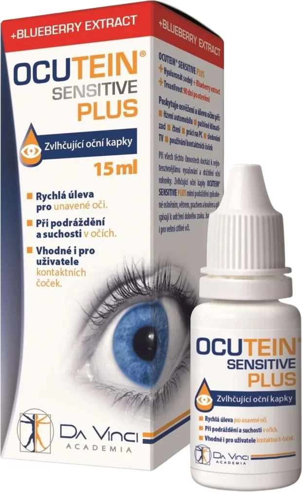 Ocutein Sensitive Plus Picături hidratante pentru ochi 15 ml Da Vinci — preț și oferte