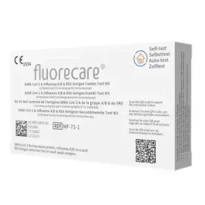 Test rapid 4 in 1 Combo Covid19 + Gripa A/B + RSV Fluorecare, 1 bucata, Advent