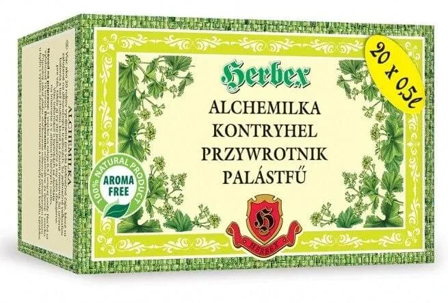 Herbex Alchemilla salvie galben-verde 20 x 3 g — preț și oferte