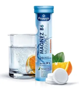 Protego Magneziu B6 efervescent, 20 comprimate efervescente