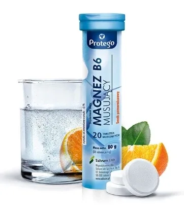 Protego Magneziu B6 efervescent, 20 comprimate efervescente — preț și oferte