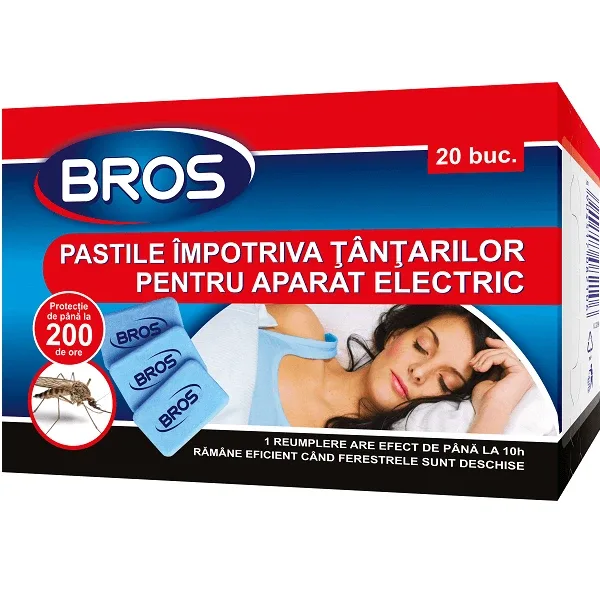 Rezerve aparat electric împotriva țânțarilor, 20 pastile, Bros — preț și oferte
