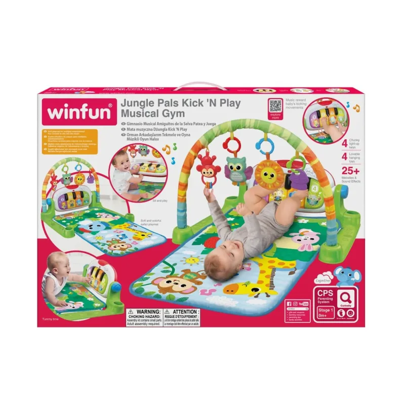 Centru de activitati muzical Prietenii din jungla, 0 luni+, Winfun — preț și oferte