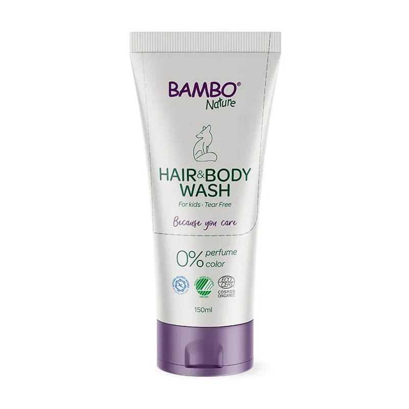 Sampon si gel de dus pentru copii, 150 ml, Bambo Nature — preț și oferte