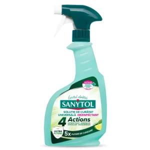 Solutie de curatat universala dezinfectant 4 Actions, Lime, 500 ml, Sanytol