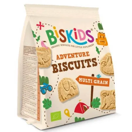 Biscuiti eco cu cereale Aventure Biskids, 100 g, Belkorn — preț și oferte