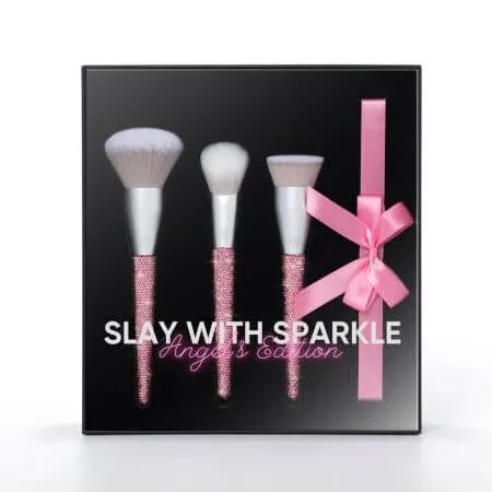 Set pensule makeup Slay With Sparkle Angel`s Edition, 3 bucati, Cucuta Beaty — preț și oferte