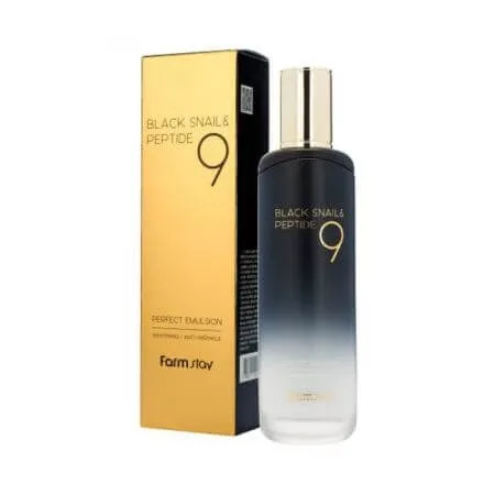 Emulsie hidratanta pentru fata cu extract de melc si peptide Black Snail, 120 ml, Farmstay — preț și oferte