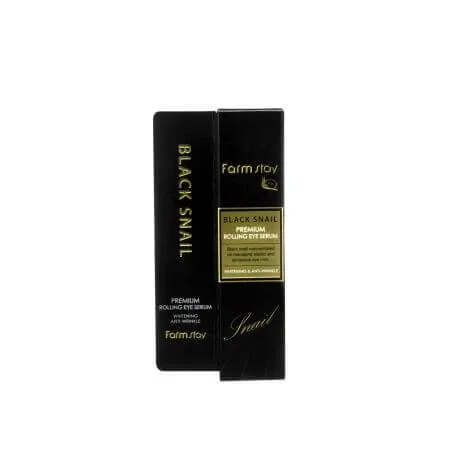 Ser hidratant pentru ochi cu extract de melc negru Black Snail, 25 ml, Farmstay — preț și oferte