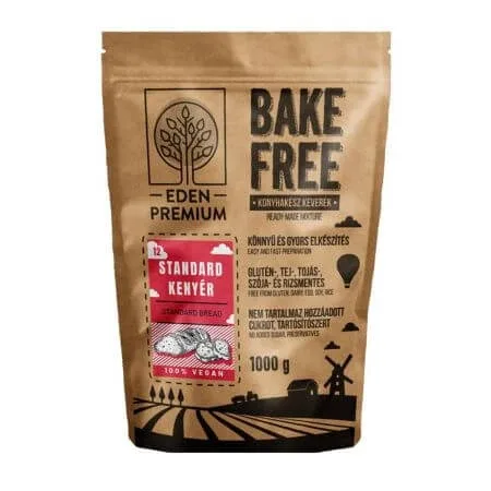 Mix de faina fara gluten pentru paine standard Bake-Free, 1000 g, Naturking — preț și oferte