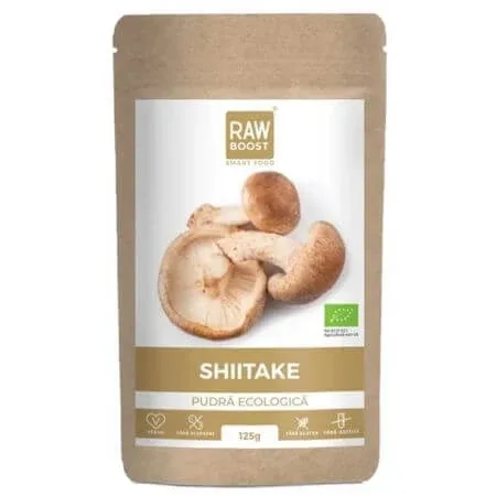 Shitake pudra ecologica, 125 g, Raw Boost — preț și oferte