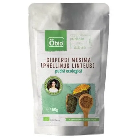Ciuperci Mesima pudra ecologica, 60 g, Obio — preț și oferte
