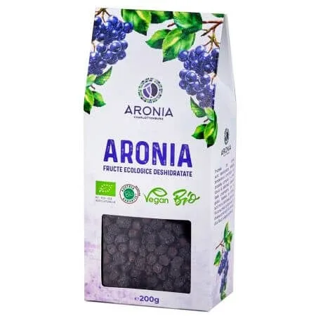 Aronia fructe uscate Ecologice, 200 g, Aronia Charlottenburg — preț și oferte