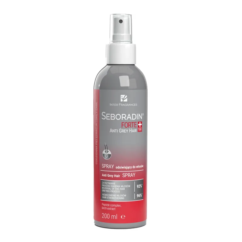Seboradin Forte, Anti Grey Hair, spray de descuamare pentru păr, 200 ml — preț și oferte
