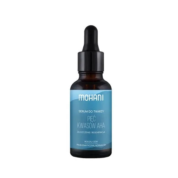 Ser facial regenerant și exfoliant Mohani Five AHA Acids, 30ml — preț și oferte
