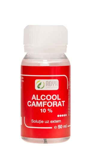 Alcool Camforat 10% X 50 ml, Adya Green