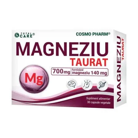 Magneziu Taurat, 30 capsule, Cosmopharm — preț și oferte