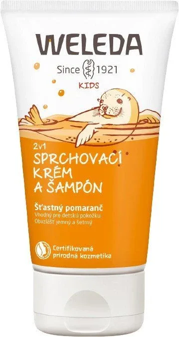 Weleda Cremă de duș și șampon 2în1 Happy Orange 150 ml — preț și oferte