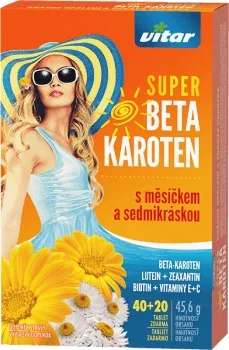 Revital VITAR Super-beta caroten 40+ 20 comprimate — preț și oferte