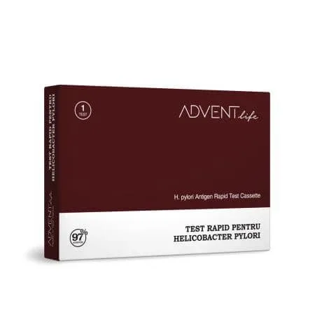 Teste rapid Helicobacter Pylori, 1 cutie, Advent Life — preț și oferte