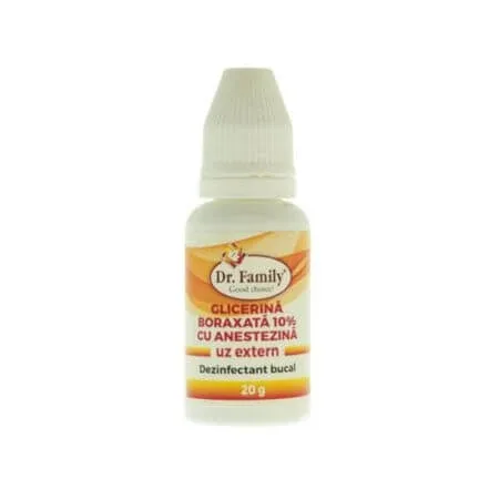 Glicerina boraxata cu anestezina, 20 g, Dr. Family — preț și oferte