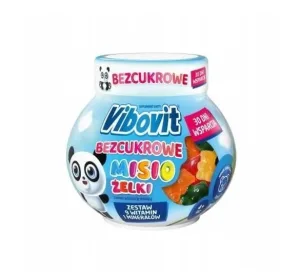 Vibovit Misio jeleu, aromă de fructe fără zahăr, 30 de role de jeleu