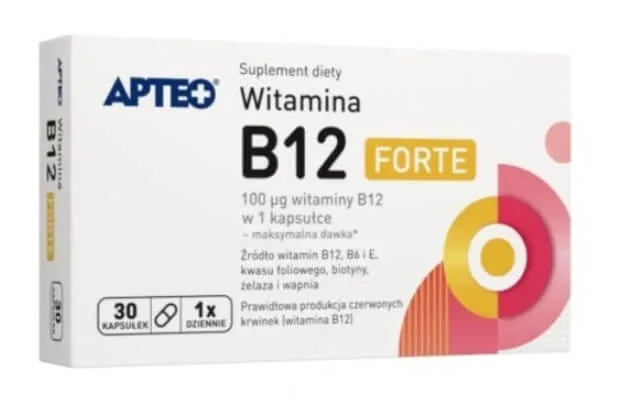 Apteo Vitamina B12 Forte, 30 capsule — preț și oferte
