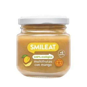 Piure Bio din mix de fructe cu mango +6 luni, 130 g – Smileat