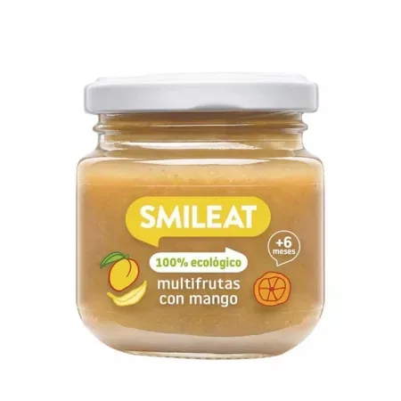 Piure Bio din mix de fructe cu mango +6 luni, 130 g – Smileat — preț și oferte