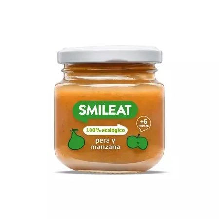 Piure Bio din pere si mere +6 luni, 130 g – Smileat — preț și oferte