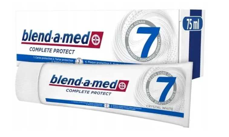 Blend-a-med, pastă de dinți Complete Protect 7 Crystal White, 75 ml — preț și oferte