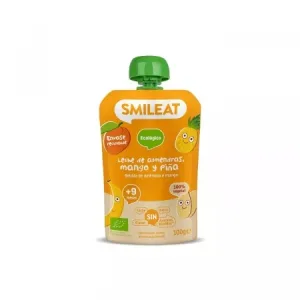 Piure Bio din migdale, mango si ananas +9 luni, 100 g – Smileat