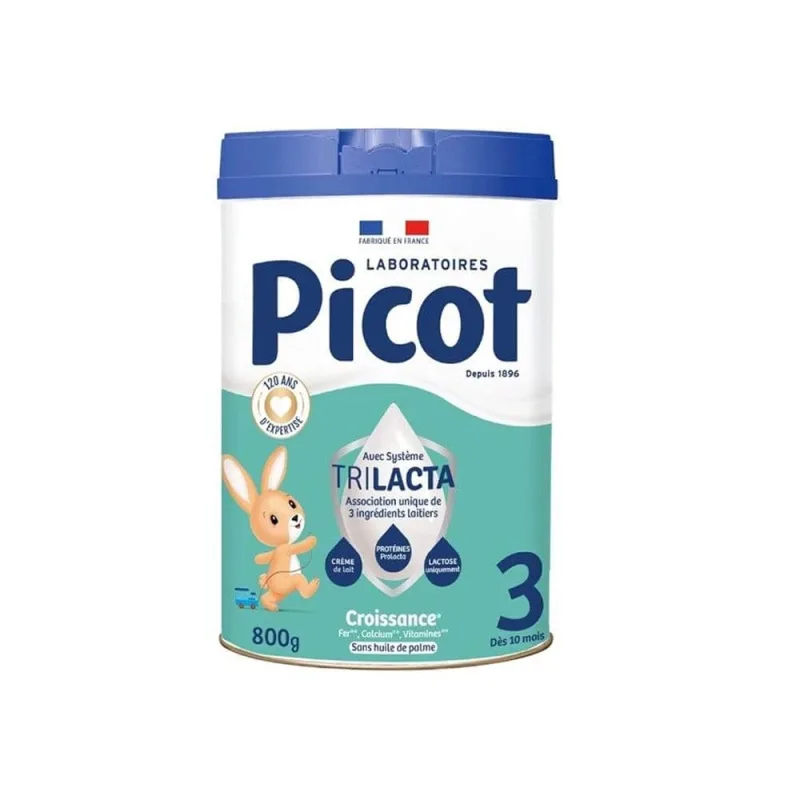 Picot 3 Lapte praf pentru creștere naturală de la 10 luni la 3 ani 800 g — preț și oferte