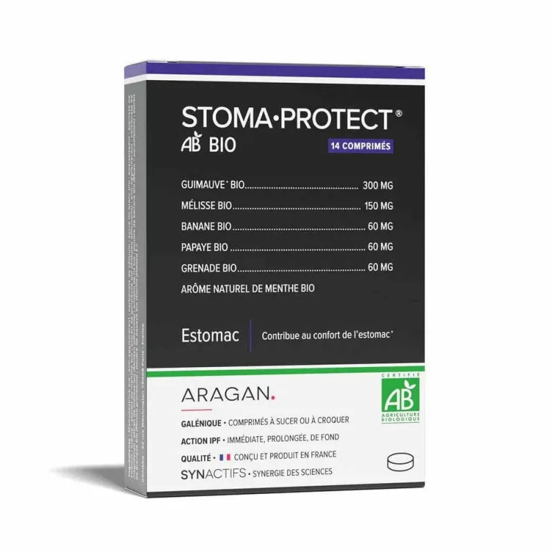 Aragan Synactifs STOMAPROTECT® BIO Stomach 14 comprimate masticabile sau de supt — preț și oferte