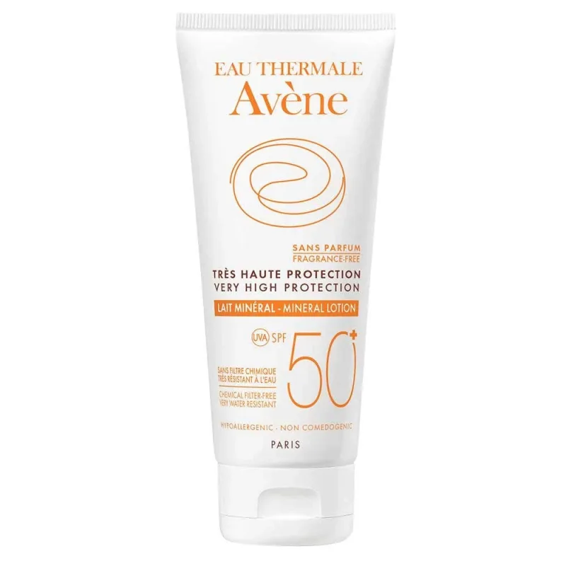 Avène Solaire Lapte mineral pentru ten intolerant, SPF50+, 100 ml, Pierre Fabre — preț și oferte