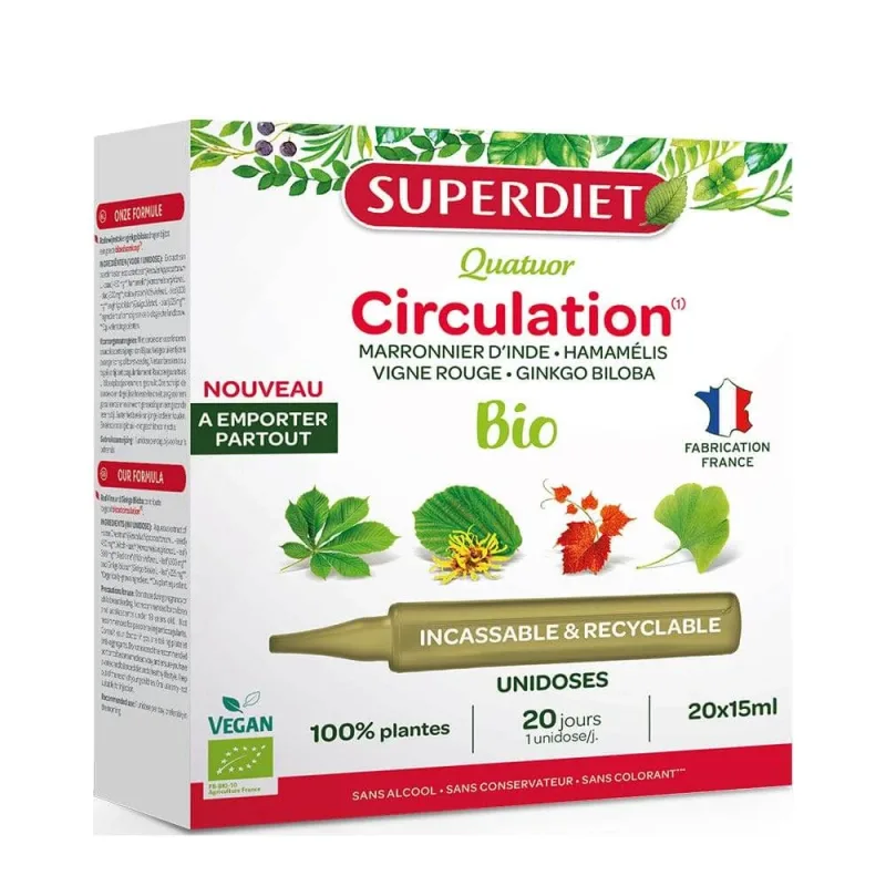 Superdiet Quator Circulație Bio Unidose 300 ml — preț și oferte