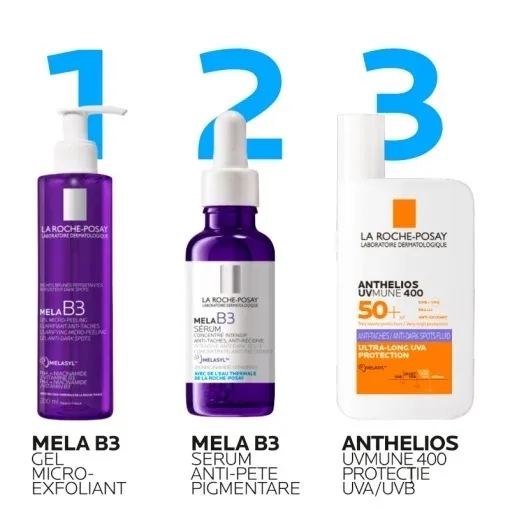 Pachet Anti-Pigmentare MELA-B3 + Protectie SPF50 | La Roche-Posay — preț și oferte