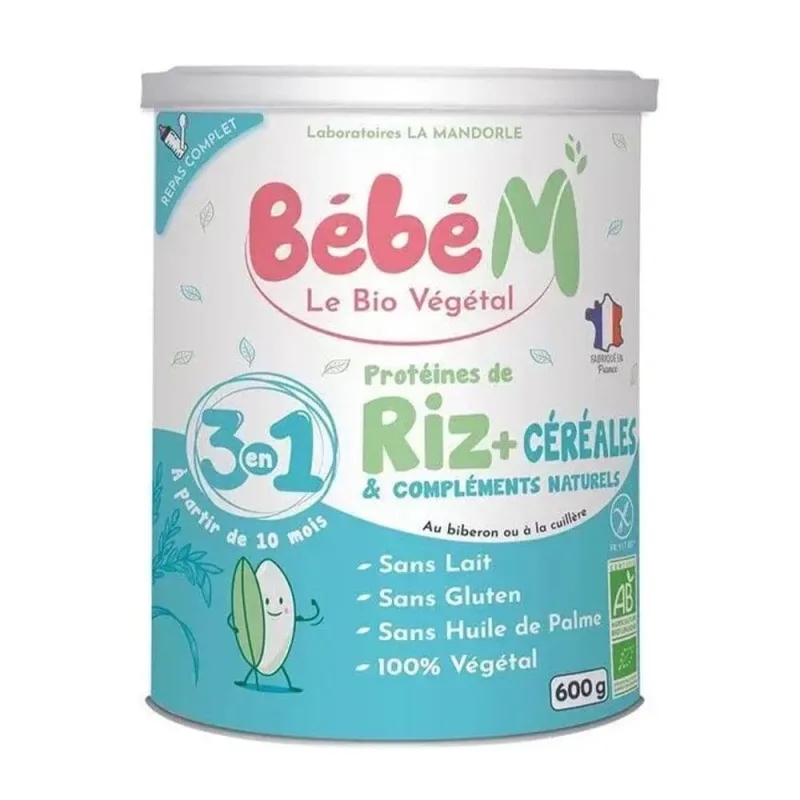 La Mandorle Bebè M Rice Protein + Cereale și Suplimente Naturale Bio De la 10 luni 600g — preț și oferte