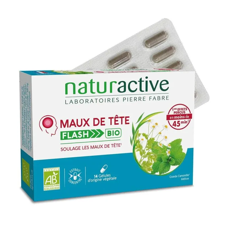 Naturactive Maux de Tête Flash Bio 14 gélules — preț și oferte