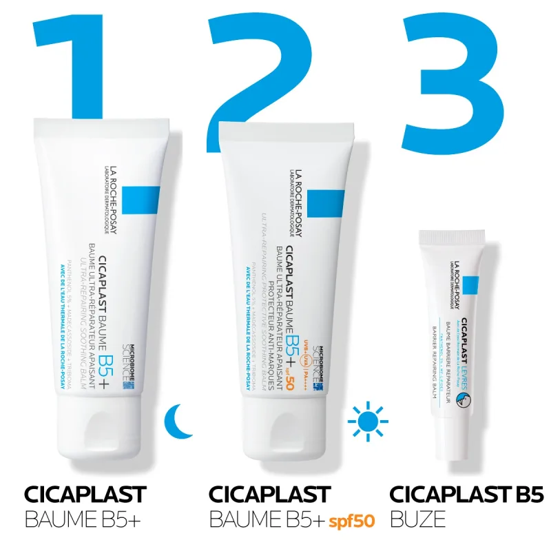 Pachet Cicaplast Reparare & Protectie – Buze, Piele Iritata, SPF50 | La Roche-Posay — preț și oferte