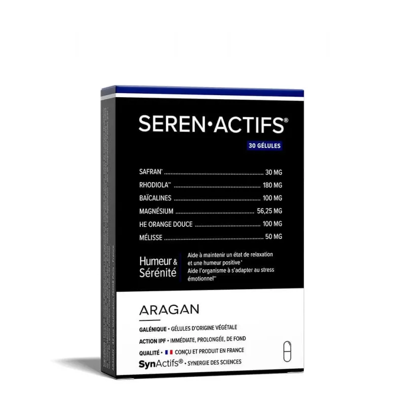 Aragan Synactifs SerenActifs Humeur & sérénité 30 capsule — preț și oferte