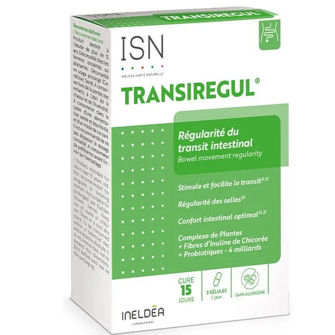 Ineldea Santé Naturelle Transiregul® Regularitatea tranzitului intestinal 45 capsule Lab. Ineldea — preț și oferte