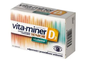 Vita-Miner Senior D3 + Luteină, 60 comprimate