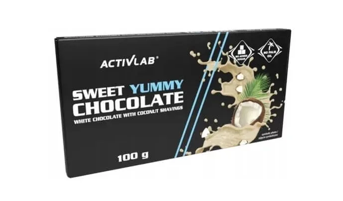 Ciocolată Sweet Yummy, ciocolată Biaa cu fulgi de nucă de cocos, 100 g — preț și oferte