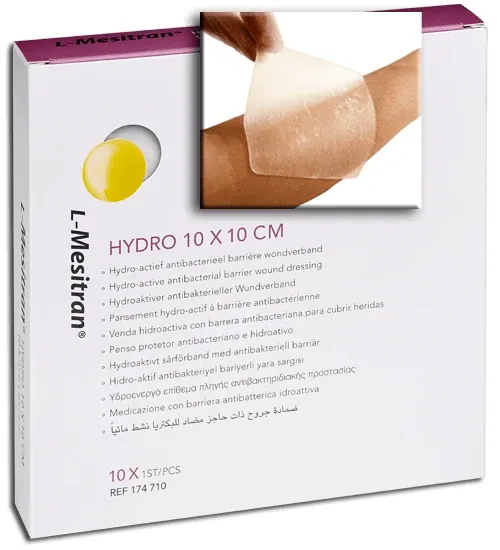 Pansament hidroactiv L-Mesitran Hydro 10 x 10 cm, 10 bucati, Theo Manufacturing — preț și oferte
